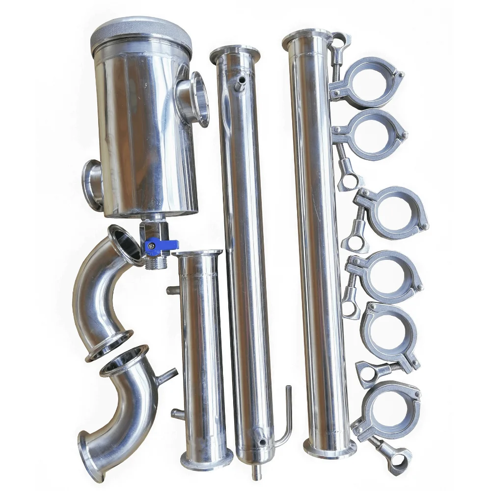 Самогонный аппарат Лидер с джин корзиной и царгой дистиллятор бытовой 16 26 25 35 40