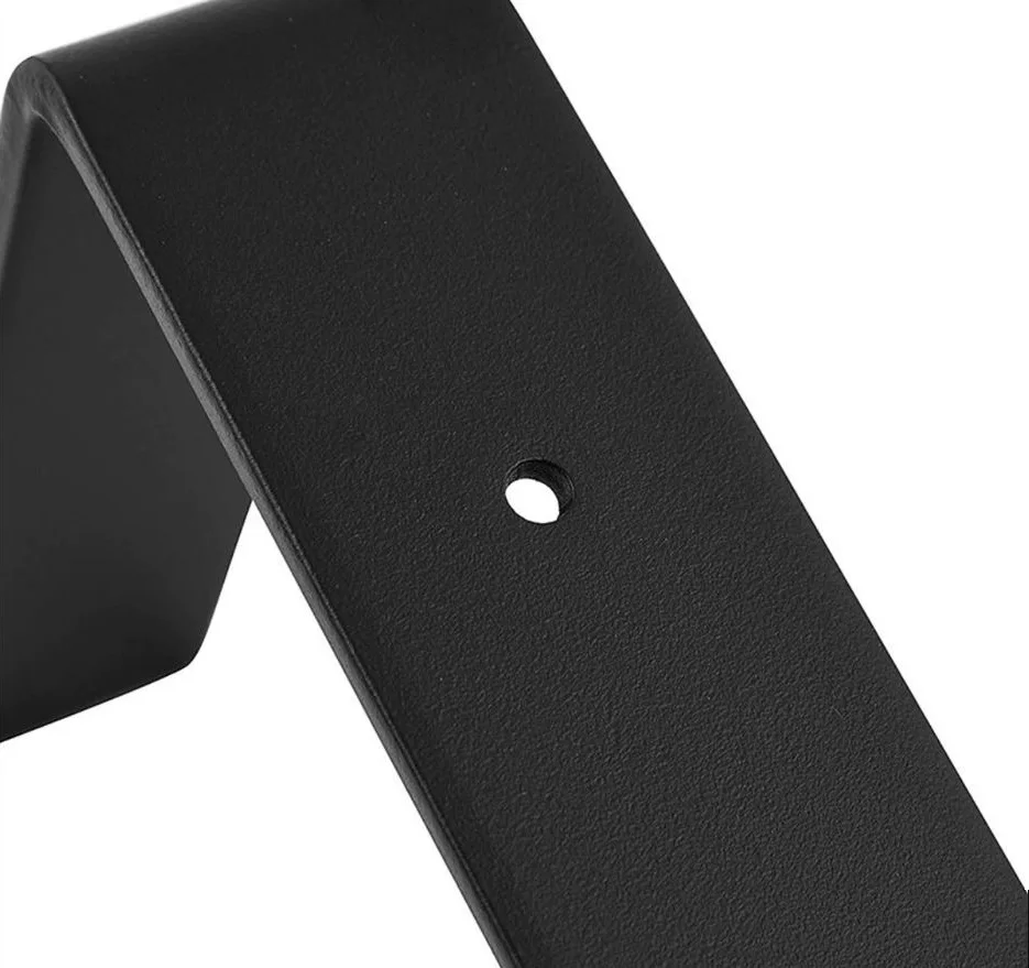 Кронштейн для поддержки полок L-образной формы из железа для декора полок в домашней кухне, офисе, баре или лофте. Комплект из 4 штук.