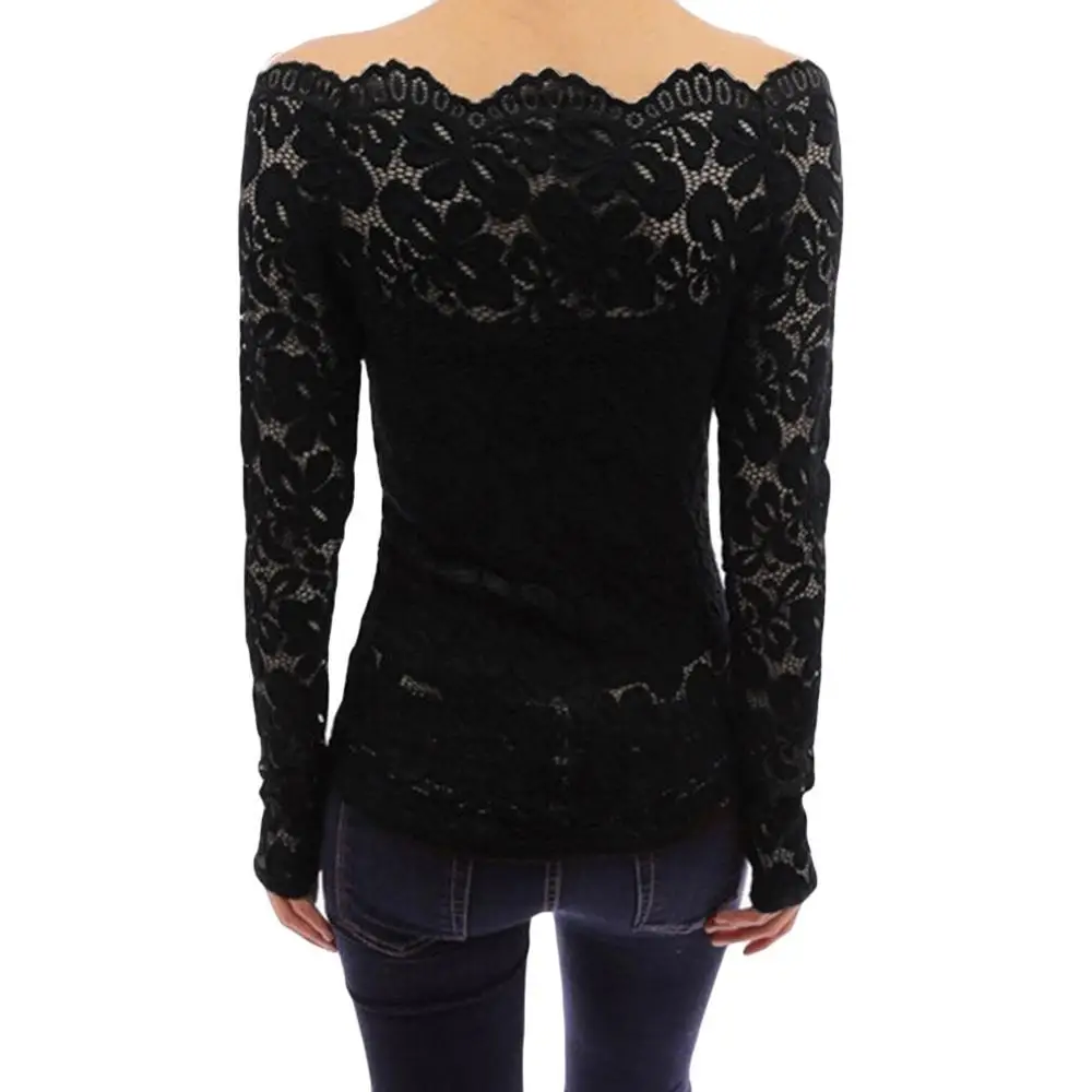 Blusas 2020 весенние сексуальные женские кружевные однотонные рубашки с открытыми