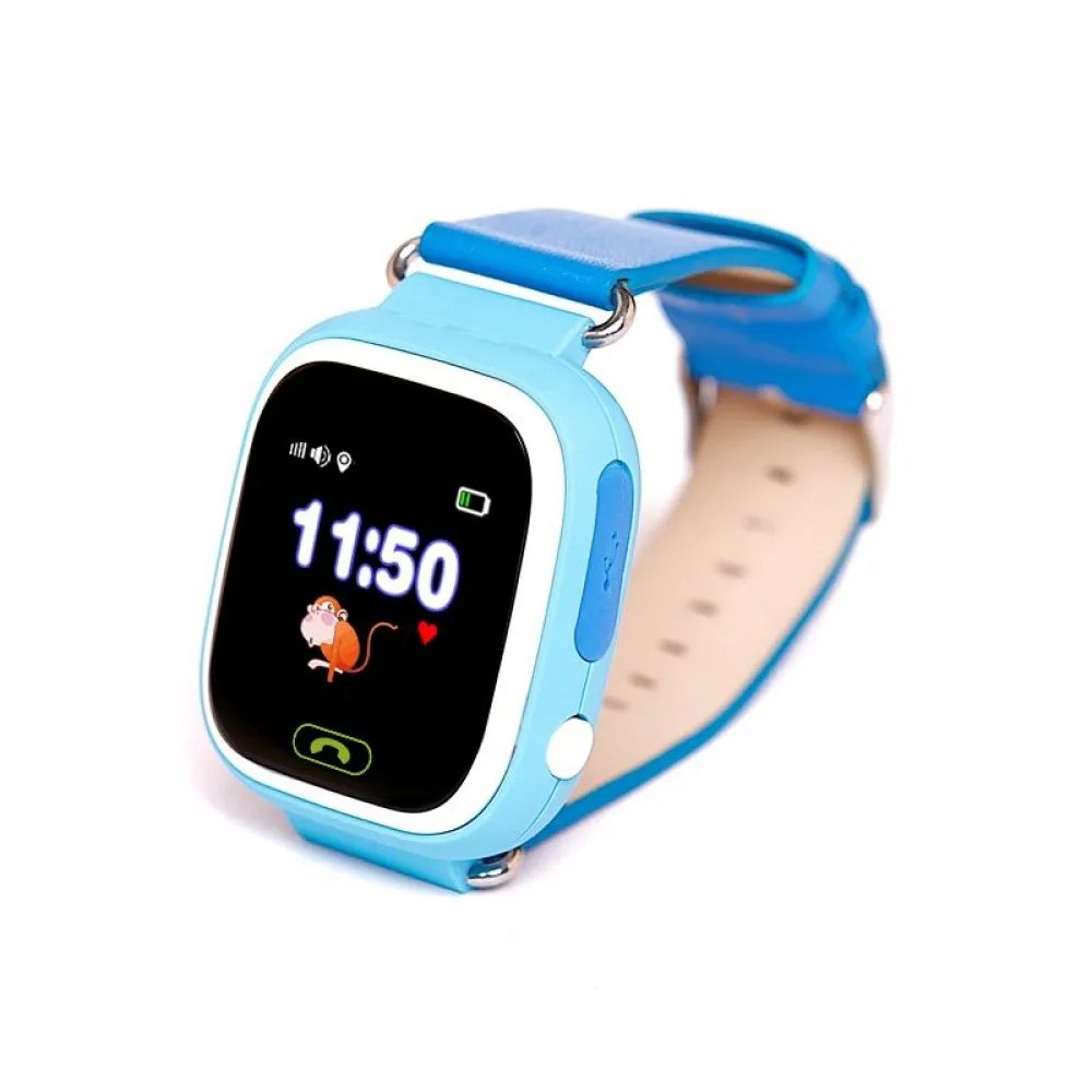 Детские часы с GPS трекером Smart Baby Watch Q90 голубые|Детские часы| |