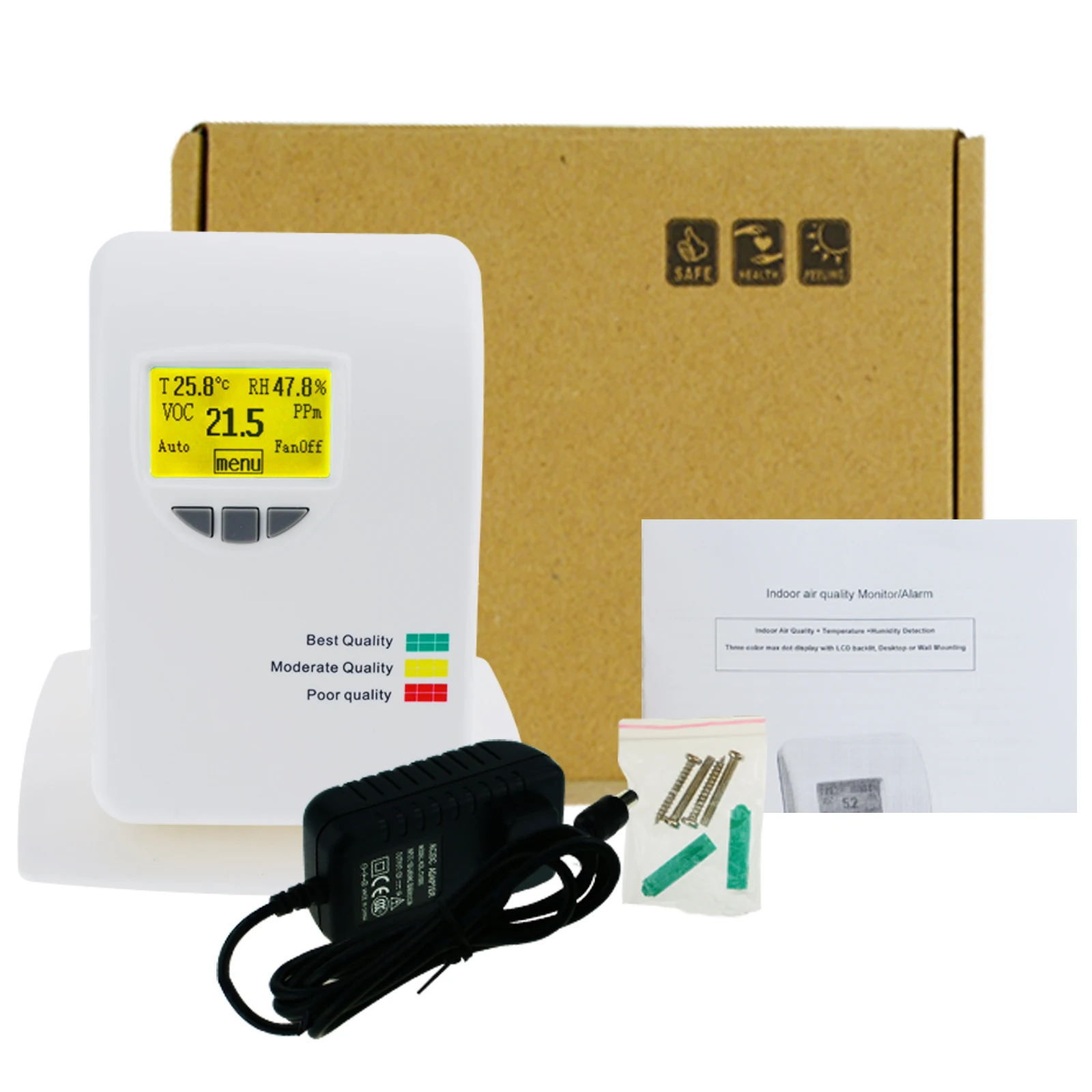 Измеритель Качества Воздуха VOC измеритель IAQ тестер монитора 0 ~ 50ppm для дома