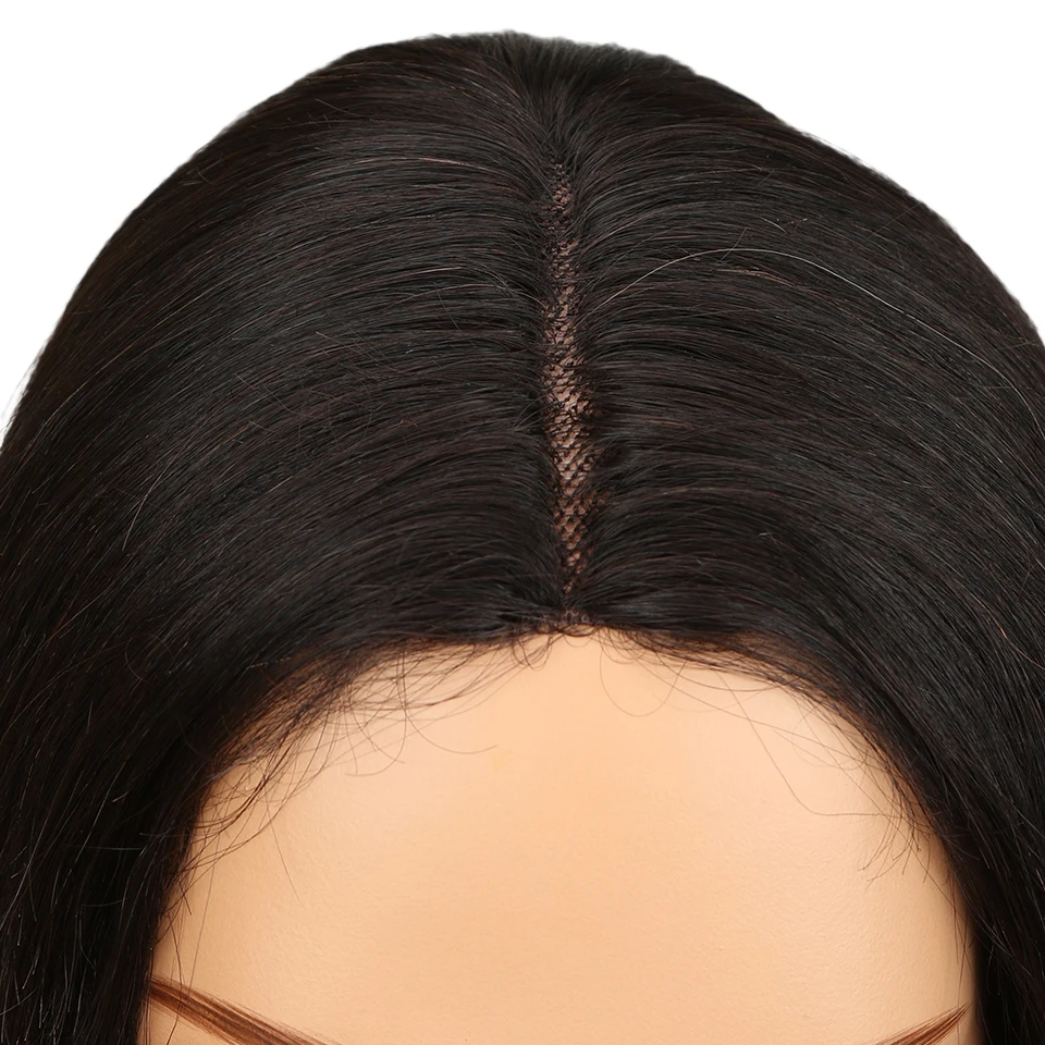 Lekker Short Lace T Part Straight Bob Human Hair Wigs For Black Women Brazilian Remy Natural Pre Plucked Hairline Glueless Wigs