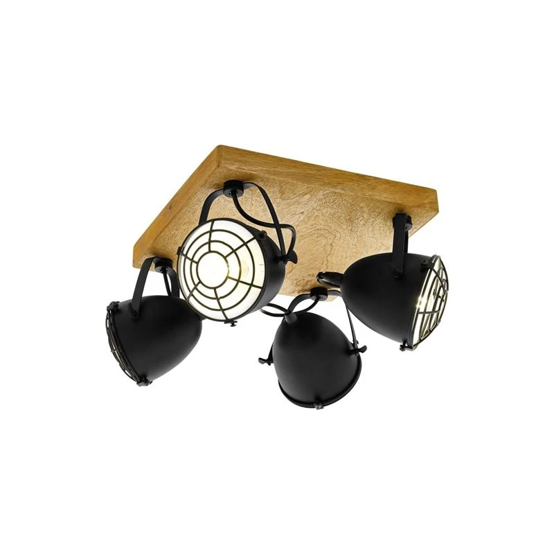 Спот в виде прожектора черный E14 Eglo Gatebeck 49079