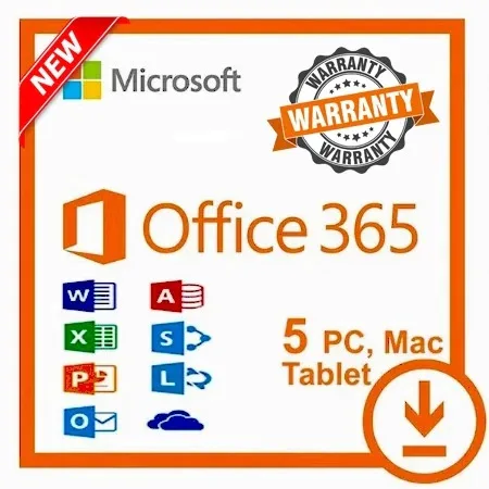 

Bureau professionnel ACCOUNT 365 Pro Plus Account / 5 Devices for Windows and Mac