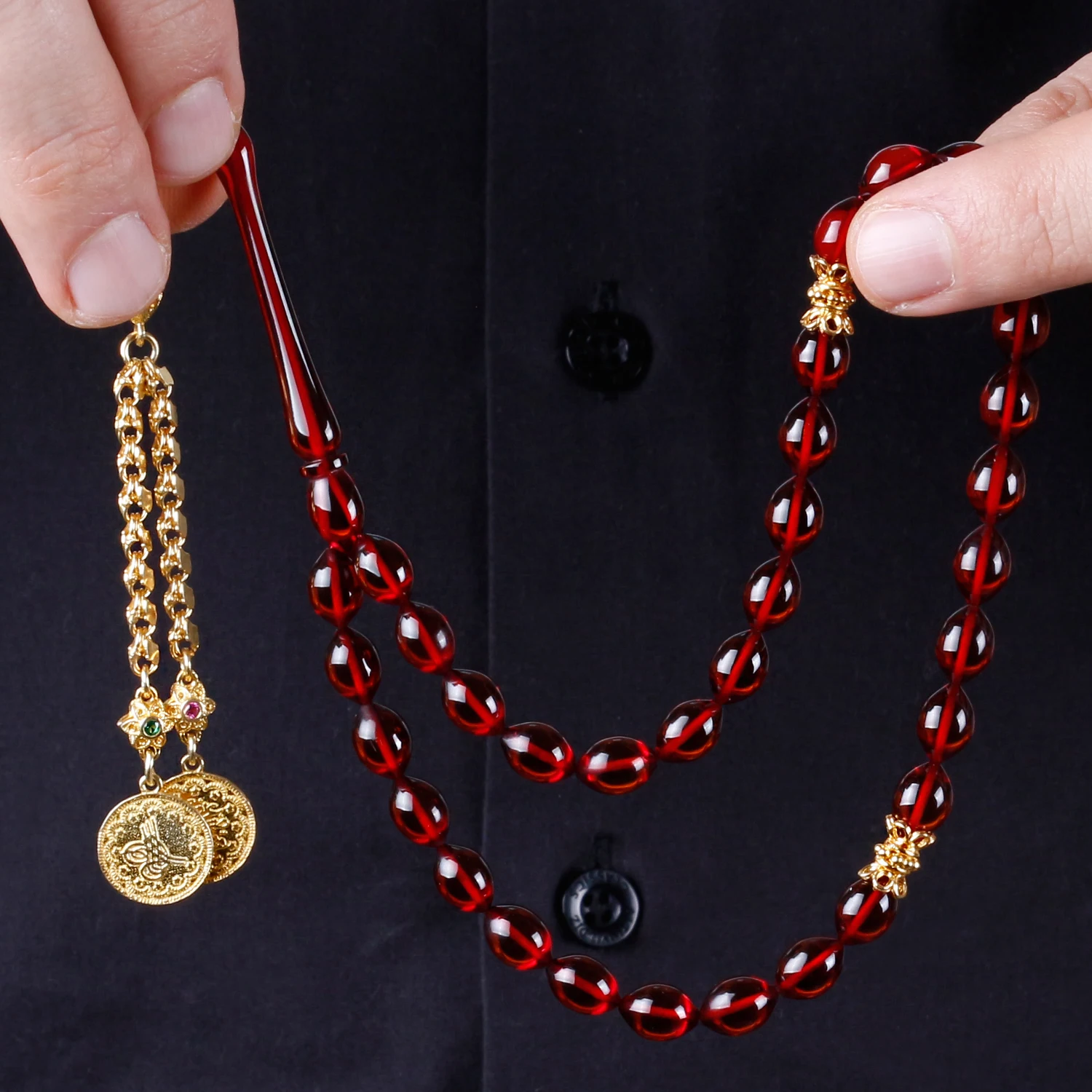 

Collectible Ottoman Fire Amber Tasbih Fashion Turkish Premium Quality Handmade Jawelery