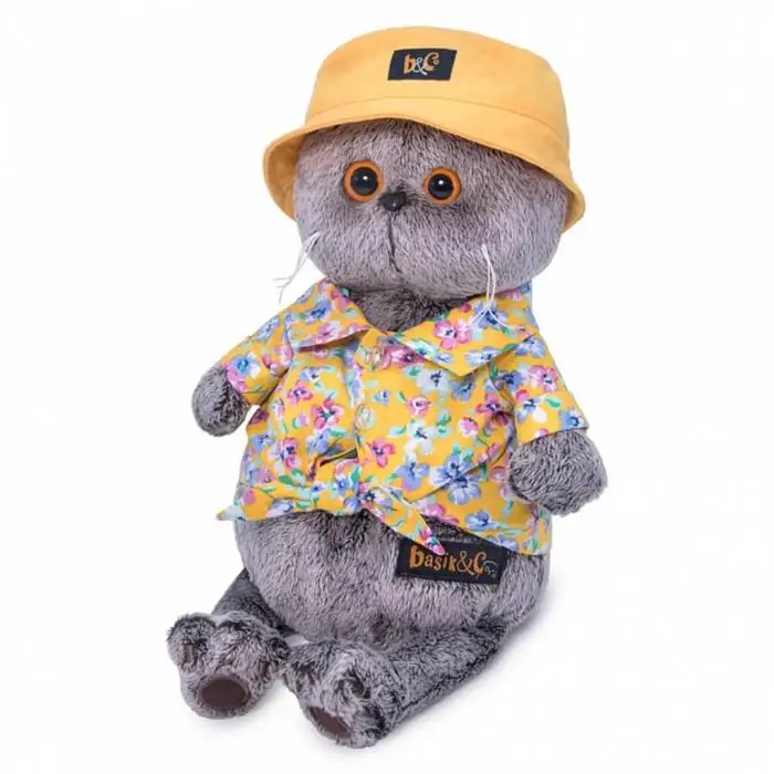 Мягкая игрушка Басик в панаме 19 см игрушки от 20 до 50 мягкие игруш | Игрушки и хобби