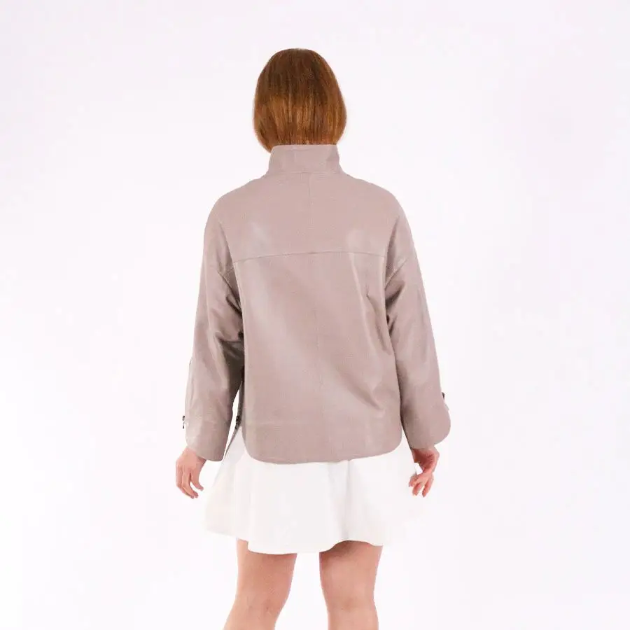 Natural Sheepskin Genuine Leather Jacket Women Brand Slim Female Jacket Real Lambskin Outerwear Ladies Clothing