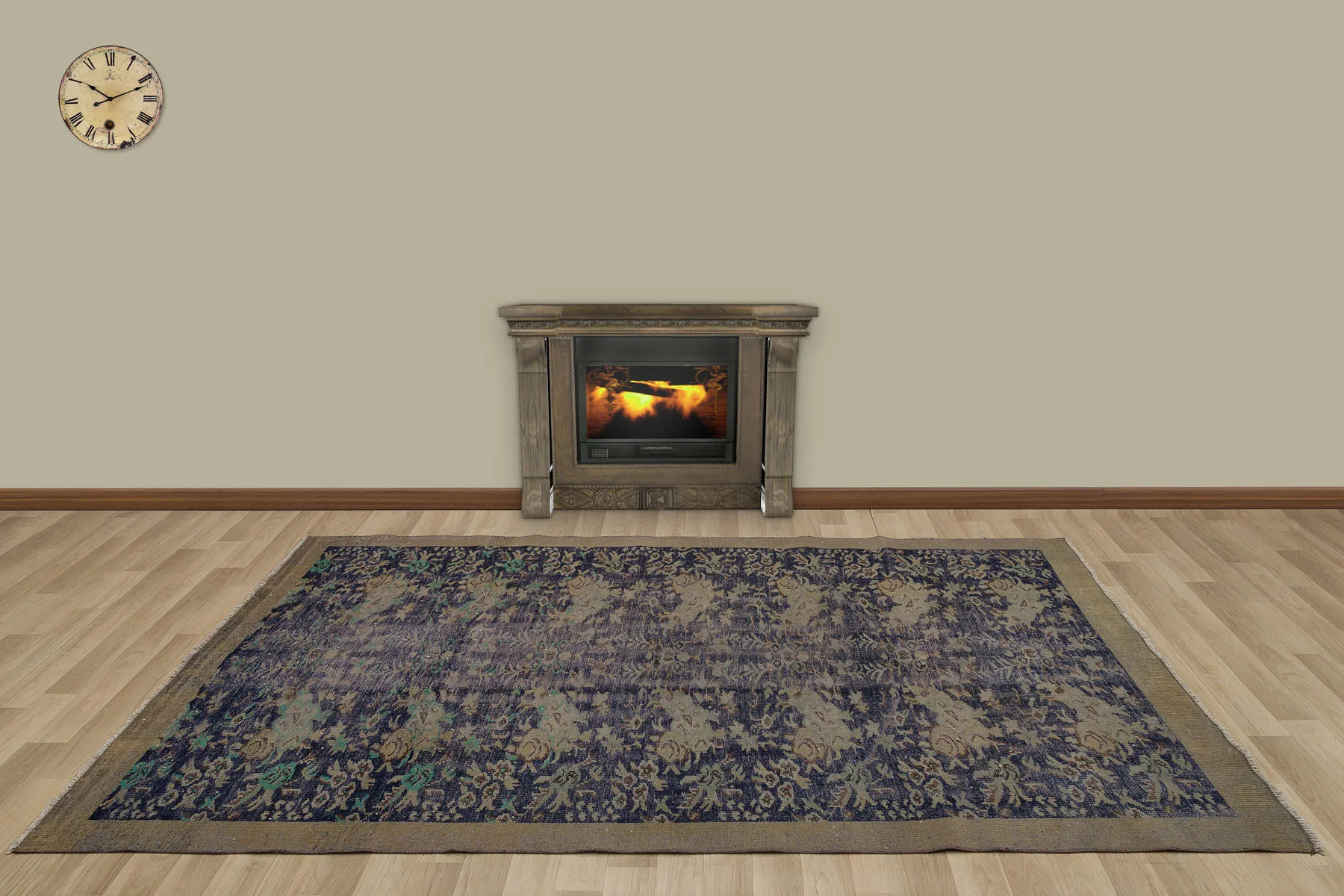 

Hand Woven Tumbled Carpet (7223)175x273