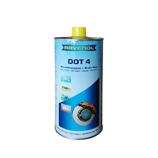Тормозная жидкость RAVENOL DOT 4 (1 л) арт. 1350601 001 01 000|Тормозная - Цена: 881,00 руб.