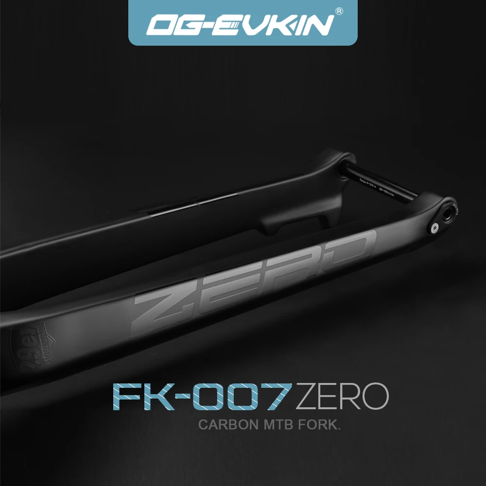 

OG-EVKIN FK007 Carbon Fork MTB 29 Thru Axle 15x110mm Mountain Bicycle Tapered Tube Fork Disc Brake Internal Cable Bike Framework