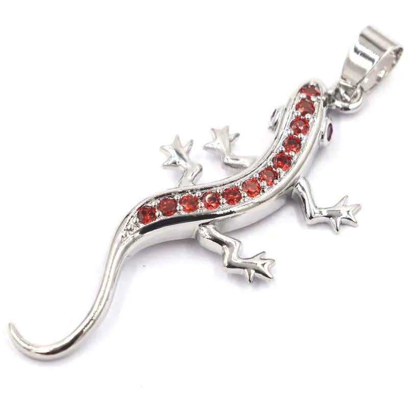 54x19 мм уникальные длинные броши в виде ящерицы создана оранжевая Спессартин