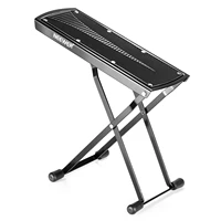 neewer guitar foot rest solid iron provides six adjusted height positions with rubber end caps and non slip rubber pad