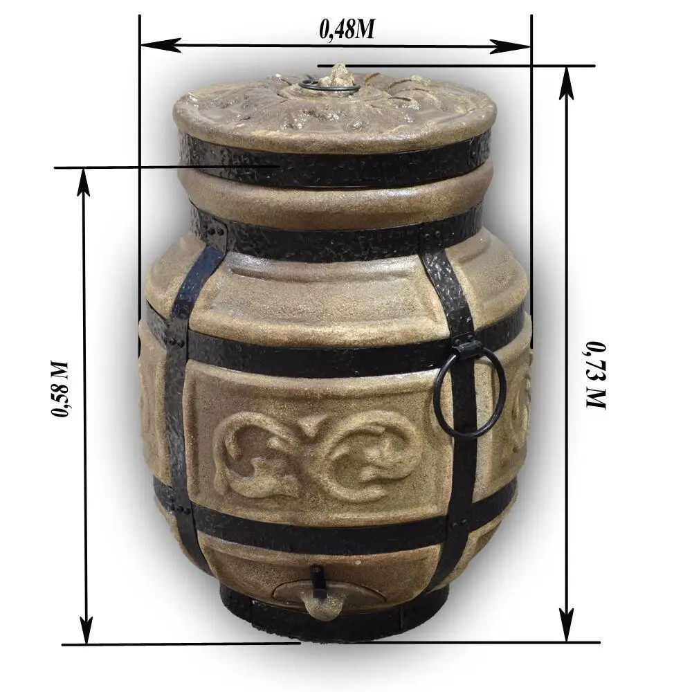 Тандыр Змей Горыныч большой традиционный угольный керамика 48х48х73 с