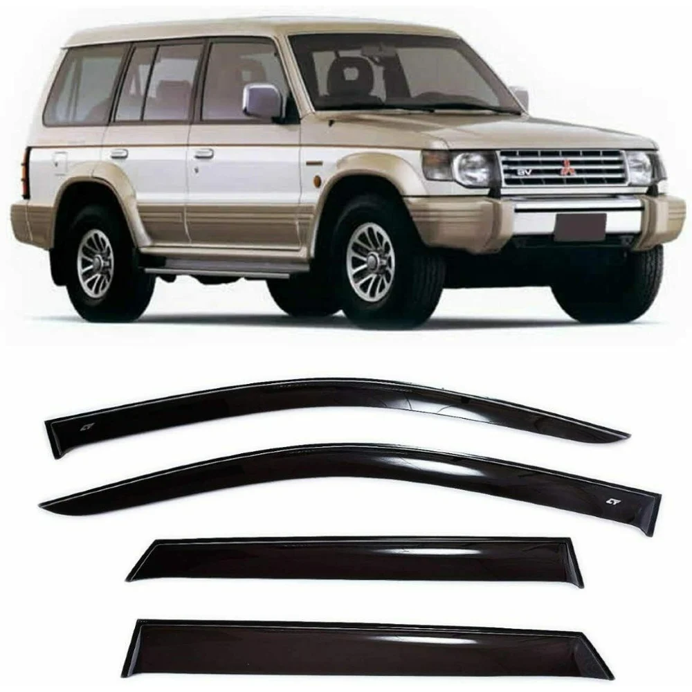 Дефлекторы окон Cobra Tuning M41191 на авто Mitsubishi Pajero 2 II 5d 1991 2000 4 шт./комп. ветровики от