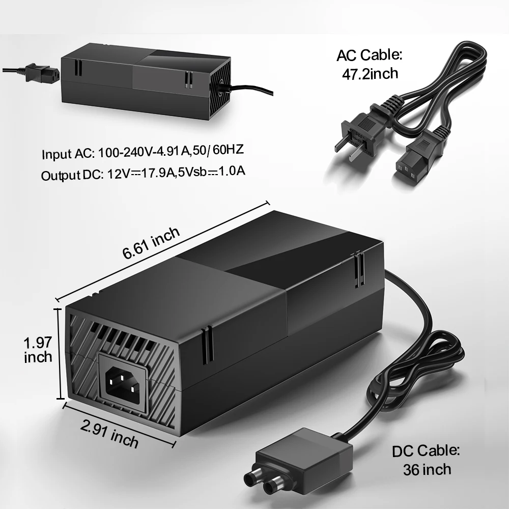 Блок питания блок для Xbox One адаптер переменного тока Замена зарядного устройства