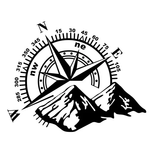 

Автомобильная наклейка Compass Mountain Off Road, автомобильная наклейка на клейкой основе, автомобильная наклейка s, аксессуары для Jeep