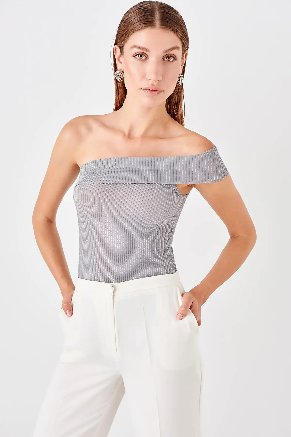Боди на одно плечо Trendyol TPRSS19BD0014| |