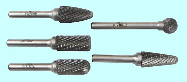 Набор борфрез тв. сплав. из 5шт. D12х(10-28)х6мм Х-образная насечка (CSS05-1005D) 