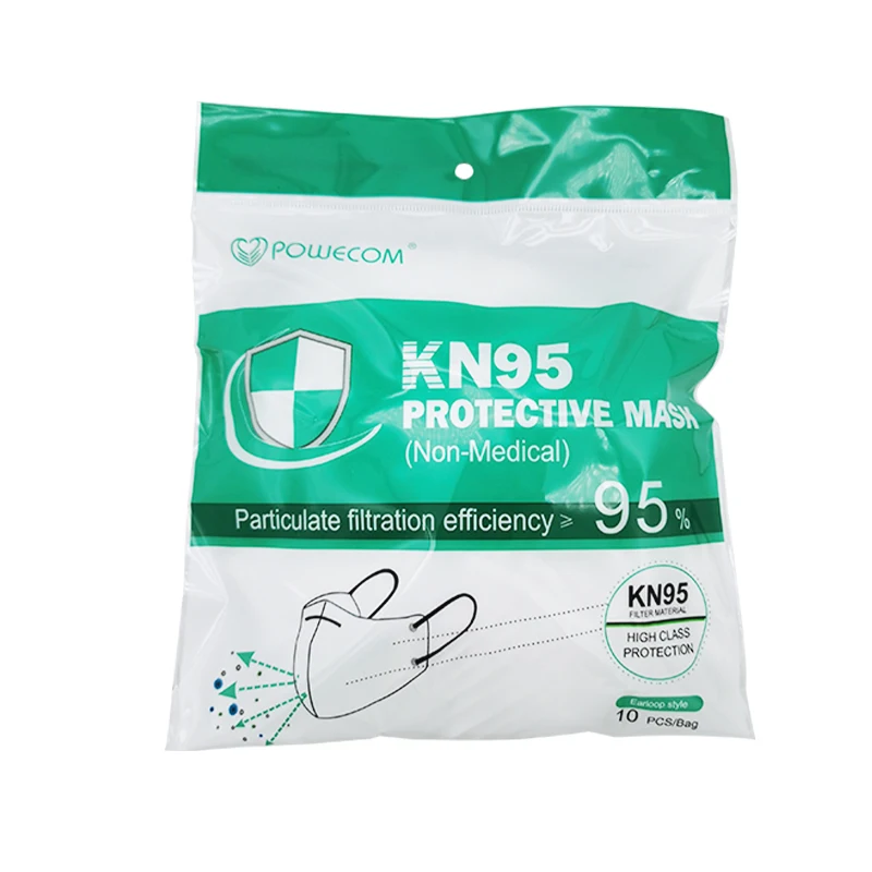 Фото Маски KN95 с фильтром POWECOM KN95, защитная маска для лица, Пылезащитная маска KN95mask, маска для лица, дышащая маска для рта, 5 слоев №4