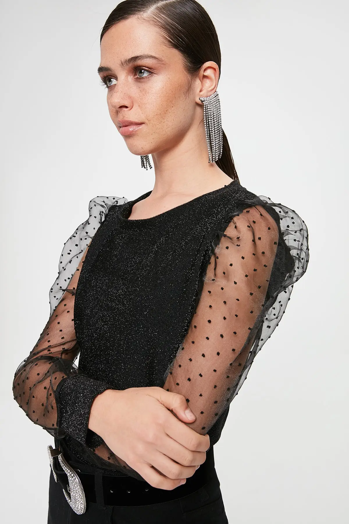 Trendyol рукав с деталью Bluz TPRAW20BZ1190 |