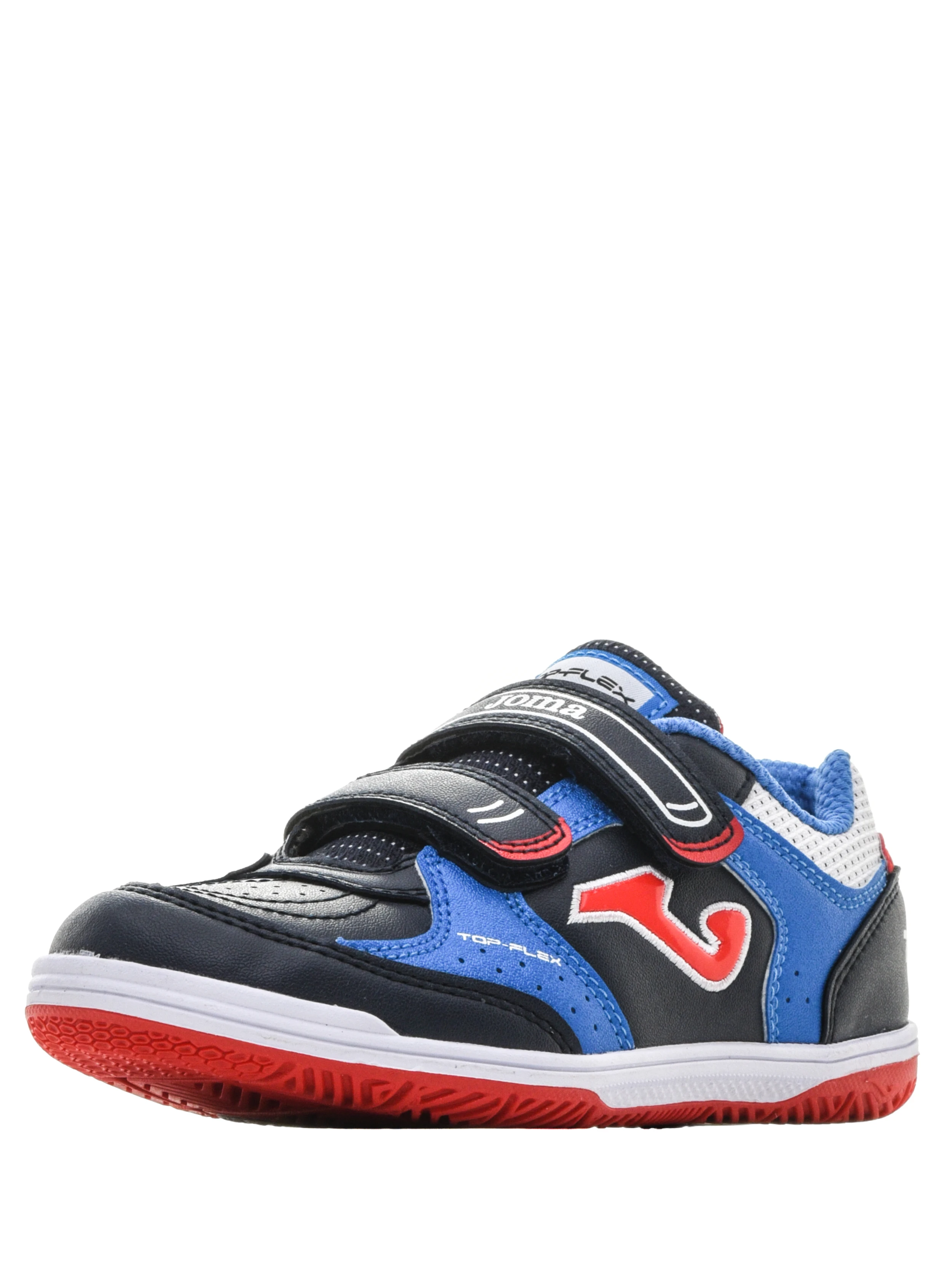 Joma. Futsal shoes top flex dark blue Lightweight Durable Equipment High Quality Sport Mini Football Artificial Cleats Double Sole Grass Lawn Comfort