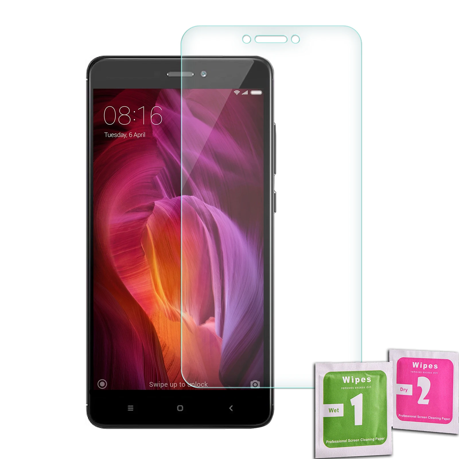 Tempered Glass Screen Protector For XIAOMI REDMI NOTE 4 Premium quality 9H 0.33mm