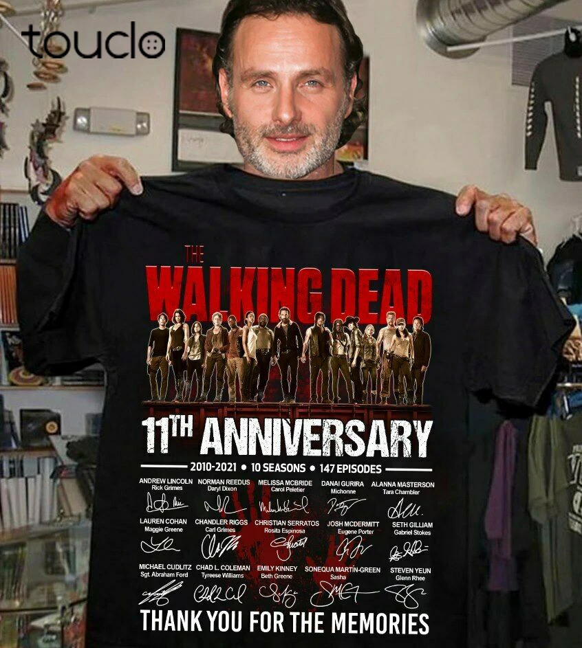 

The Walking Dead 11th anniversary 2010-2021 10 seasons 147 episodes T Shirt