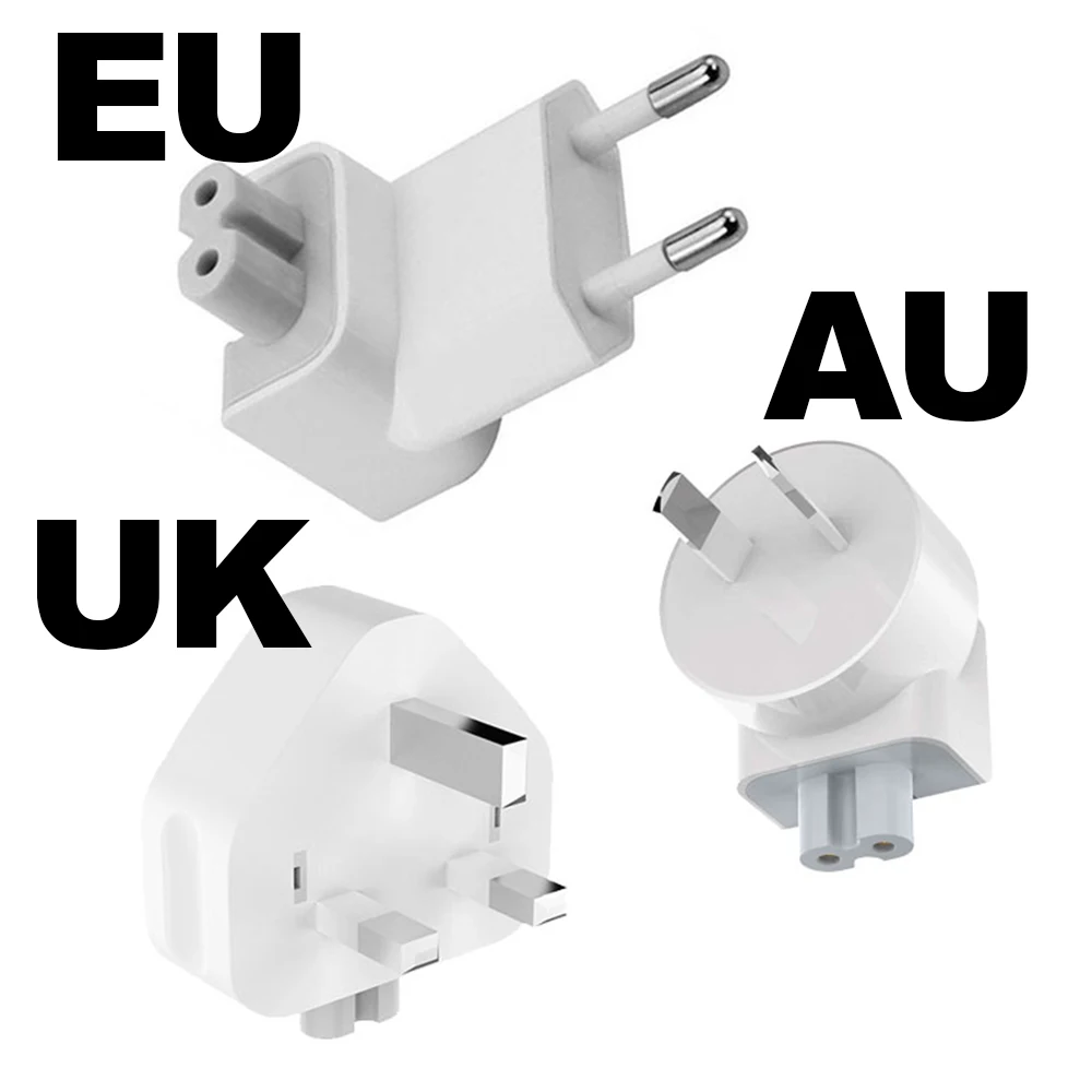 Universal Euro Wall Plug AC Power Adapter Authentic EU US UK AU Duck Head for Apple Macbook Pro Air Ipad Iphone USB Charger |