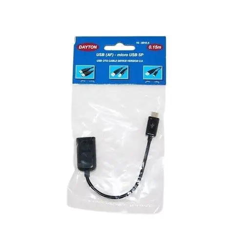 ШНУР ГН.USB A - ШТ. MICRO USB 5P (OTG) 0.1 М | Обустройство дома