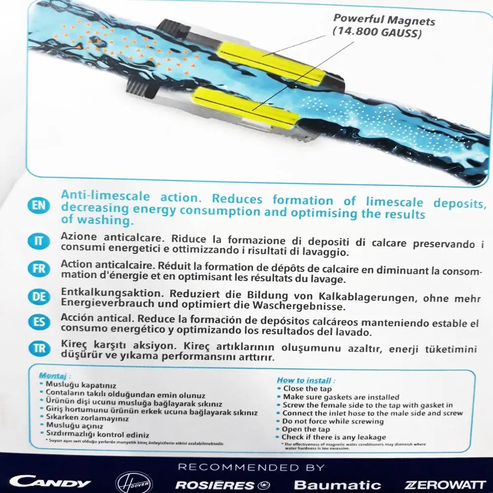 

Magnetic Anti-Lime Tap Apparatus Powerful Magnets 14800 Gauss