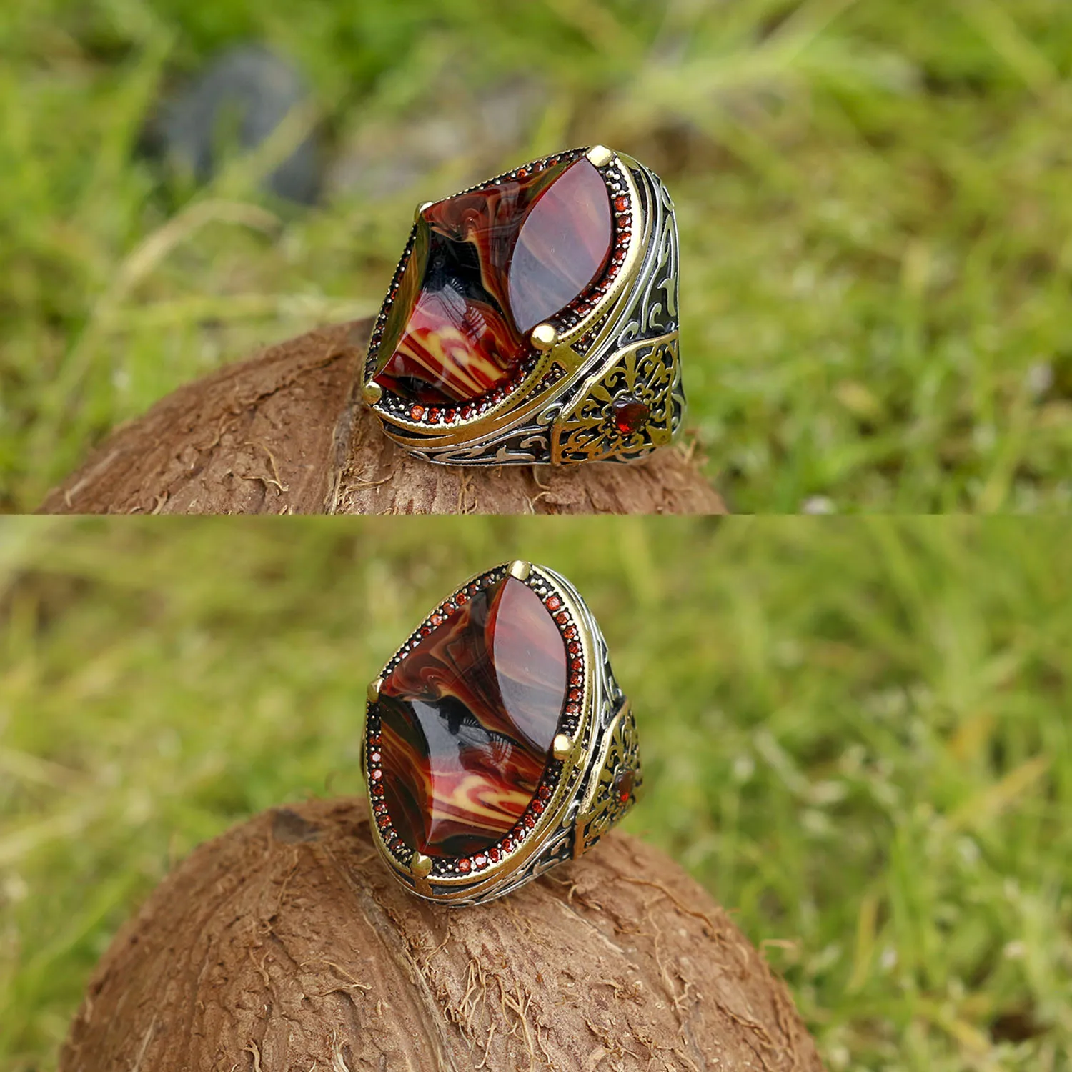 

ALA Series | Hünkar Model 925 Sterling Silver Ring Fashion Turkish Premium Quality Handmade Jawelery