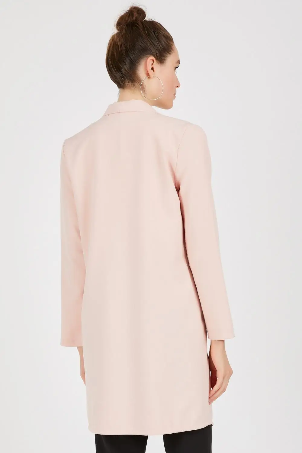 

European Size S, M, L, XL (36, 38, 40, 42) 4 ITEMS: Women's Open Front Cardigan Jacket Double Crepe Fabric Brand Name NFree