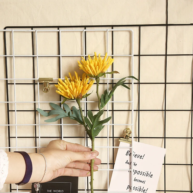 Искусственный шелк цветок 2 головки коготь дракона букет хризантем Свадебные