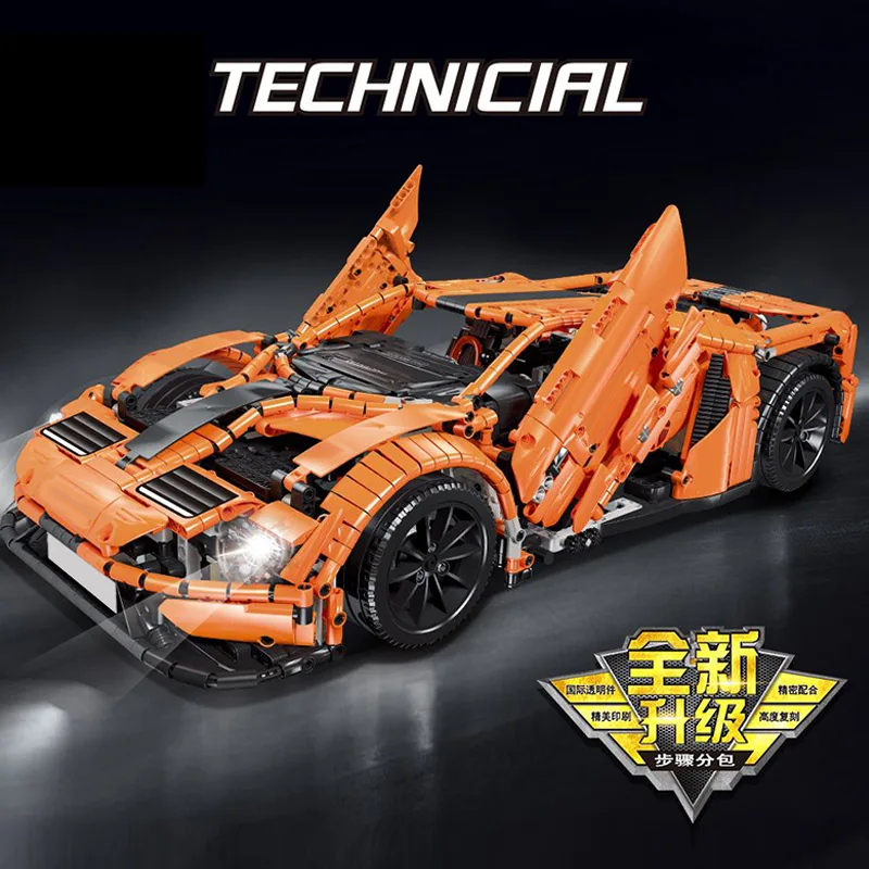 

DHL 23013 3038 шт. высокотехнологичные игрушечные машинки MOC Fords GT гоночный автомобиль режим 10792 строительные блоки кирпичи для детей Рождественский подарок для мальчиков 20001