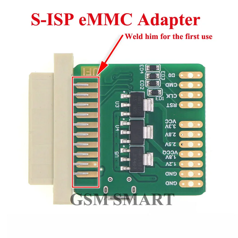 Адаптер eMMC для UFI Box Easy JTAG Remover BGA 254 Kirin 710 OPPO HUAWEI не онлайн чтение и запись|Антенны