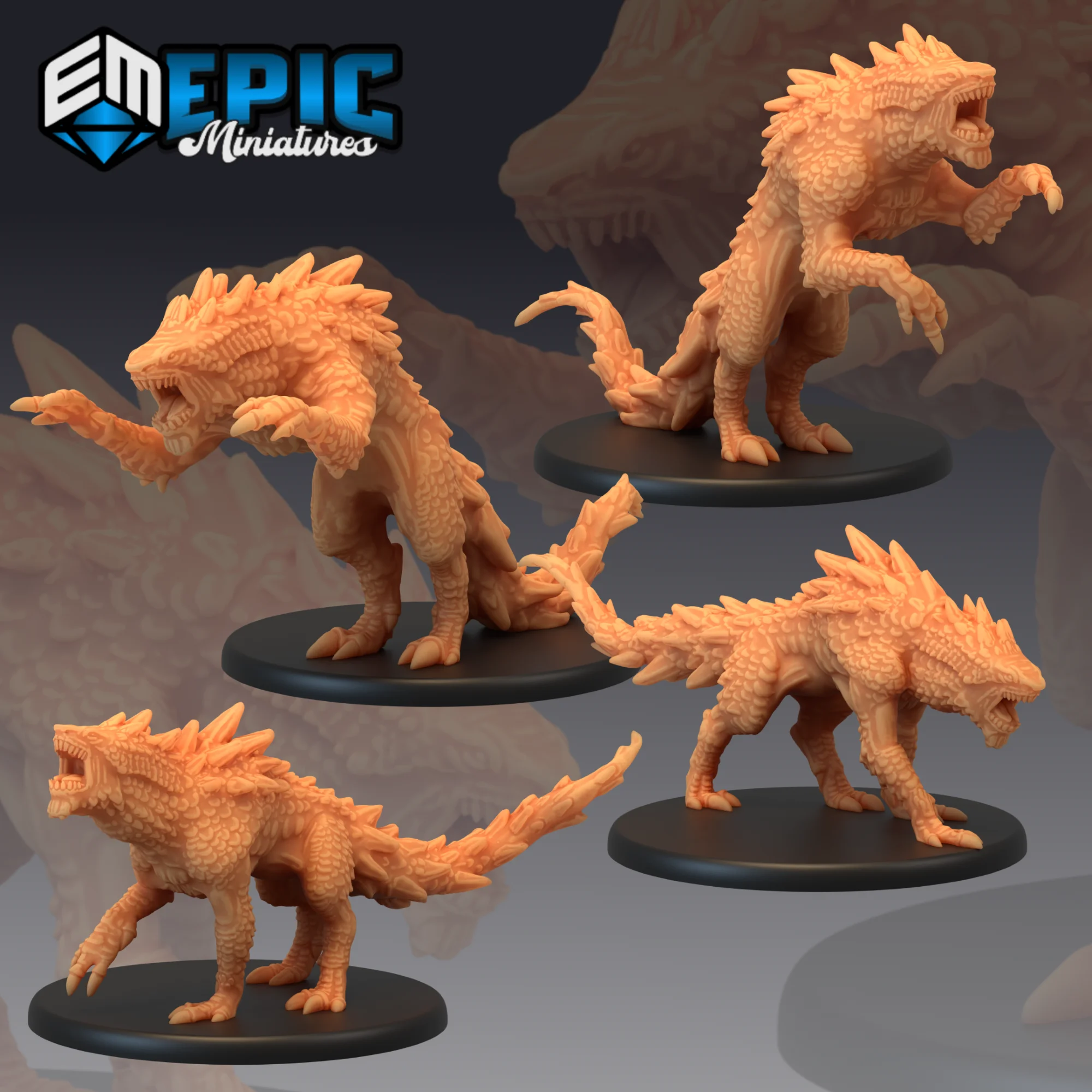 Landshark (Large) | DnD Minitures 011-014