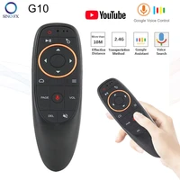g10 voice remote control air mouse 2 4g wireless mini keyboard with gyroscope for android tv box mecool km2 km6 kh6 x96 x96q