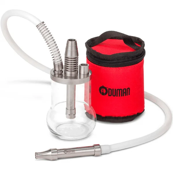 

Oduman Micro кальян с Out сумка Портативный путешествия Нержавеющая сталь кальяна Ловец силиконовый шланг табачная чаша наргиле