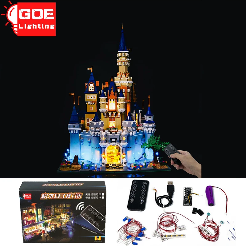 

GOELIGHTING Brand LED Light Up Kit For Lego 13132 Paradise Princess Cinderella House Castle Blocks Lamp Set Toys(Only Light)