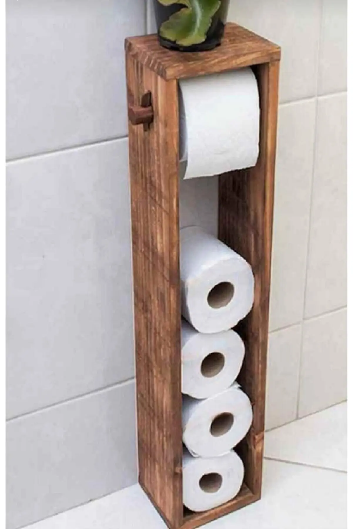 Wooden Toilet Paper Stand Wooden Toilet Roll Holder Bathroom Shelf Bathroom Shelves Wooden bathroom cabinet toilet paper rack