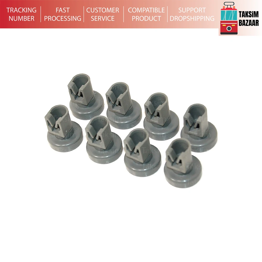 

For Zanussi Dishwasher Grey Upper Basket Wheels - Pack Of 8 (Genuine part number 50286967000) [Energy Class A]