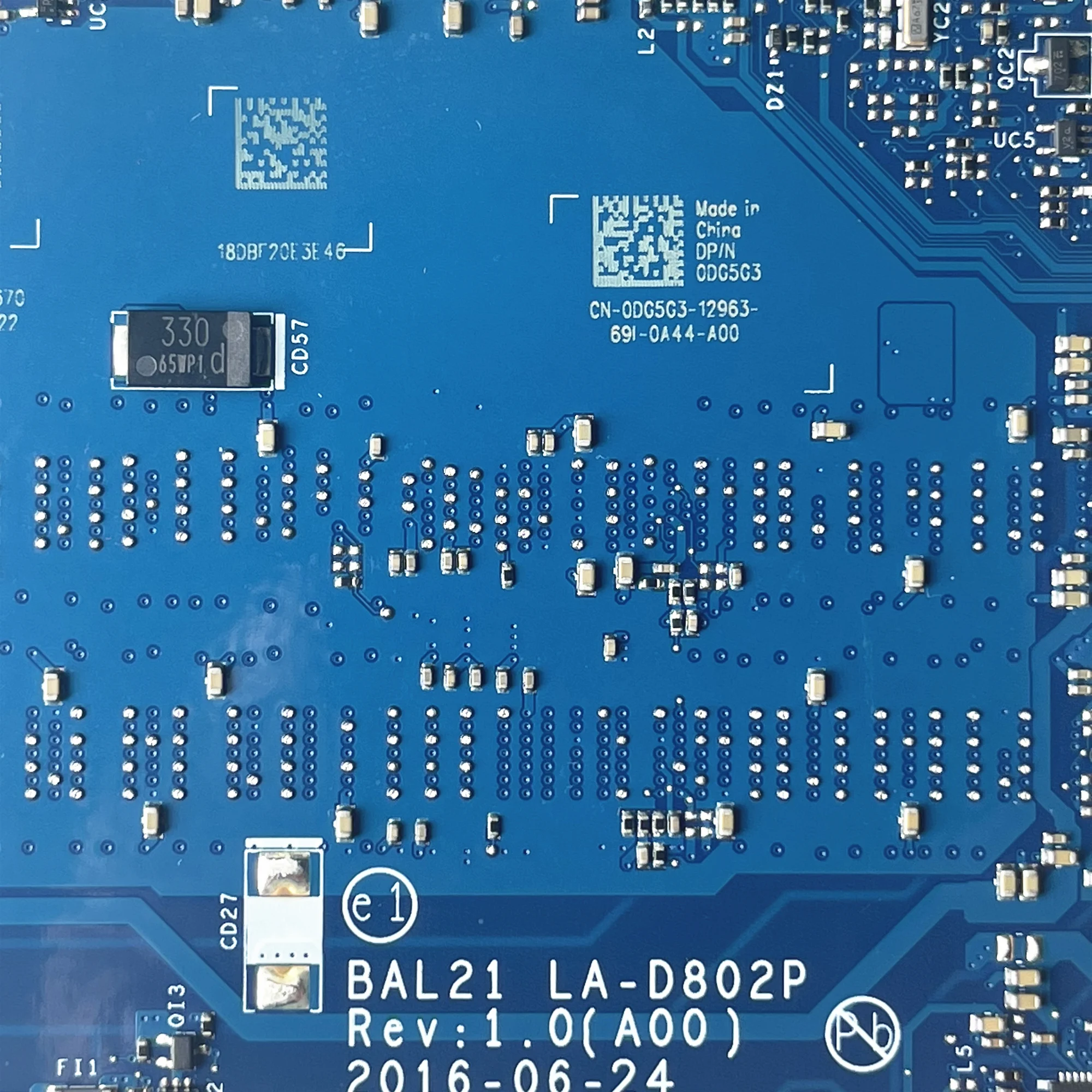 Материнская плата LSC для ноутбука DELL 15 5567 5767 восстановленная стандартная