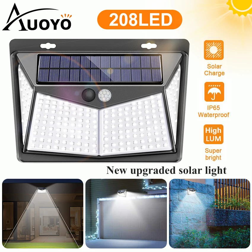 Фонари на солнечной батарее Auoyo 270 светодиодов IP65 | Лампы и освещение