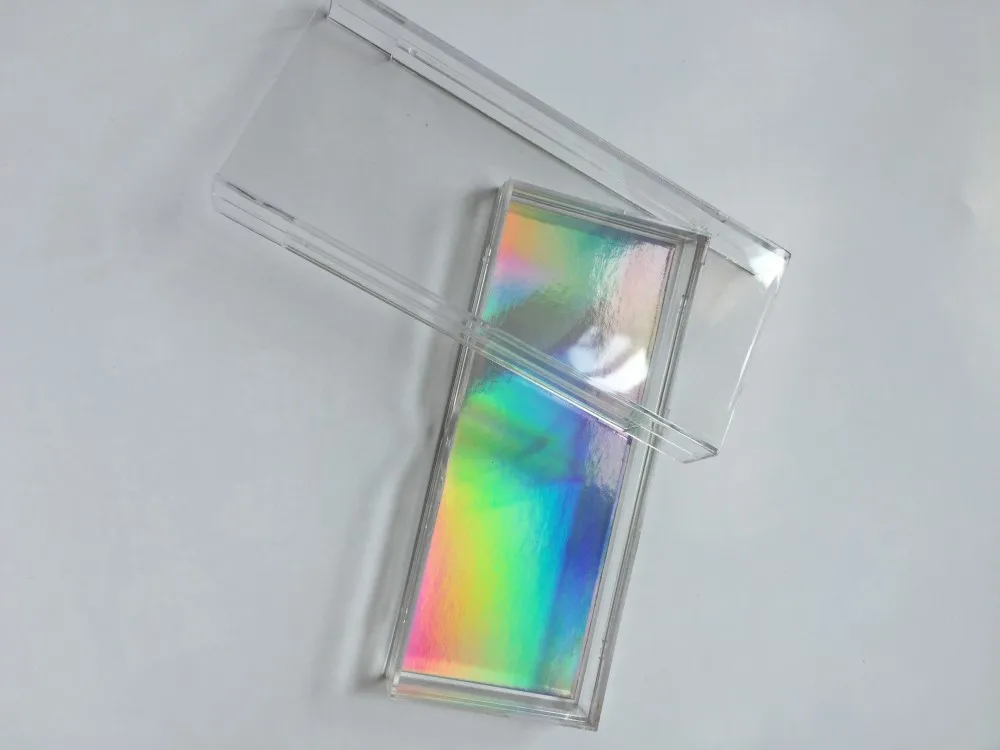 Оптовая продажа Мерцающая квадратная коробка для чехла накладных ресниц из