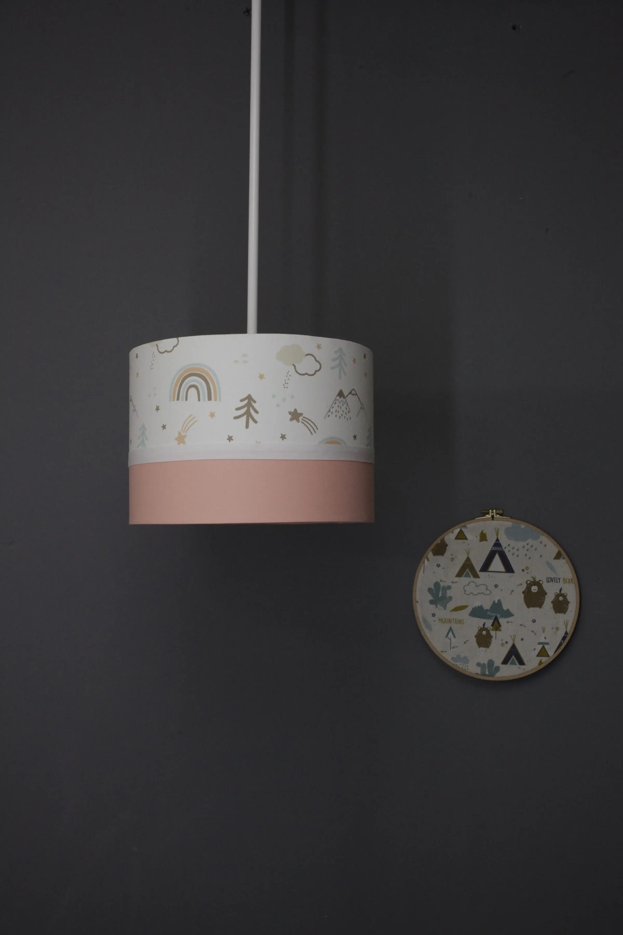 

rainbow pattern children room baby room chandelier light stylish design baby kids bedroom lighting 2020 design