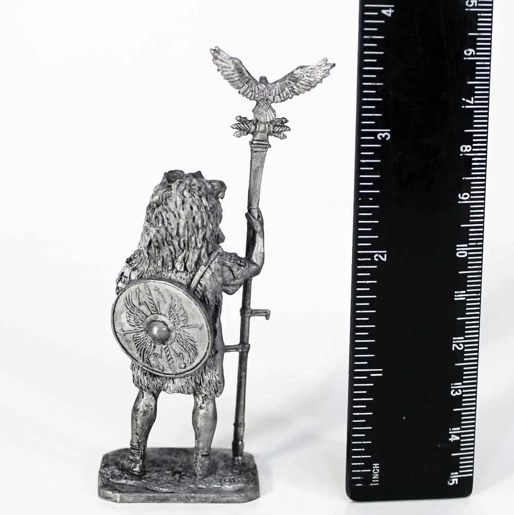 Аквилифер римского легиона 1-2 вв нашей эры - оловянный солдатик фигурка 54 мм A264