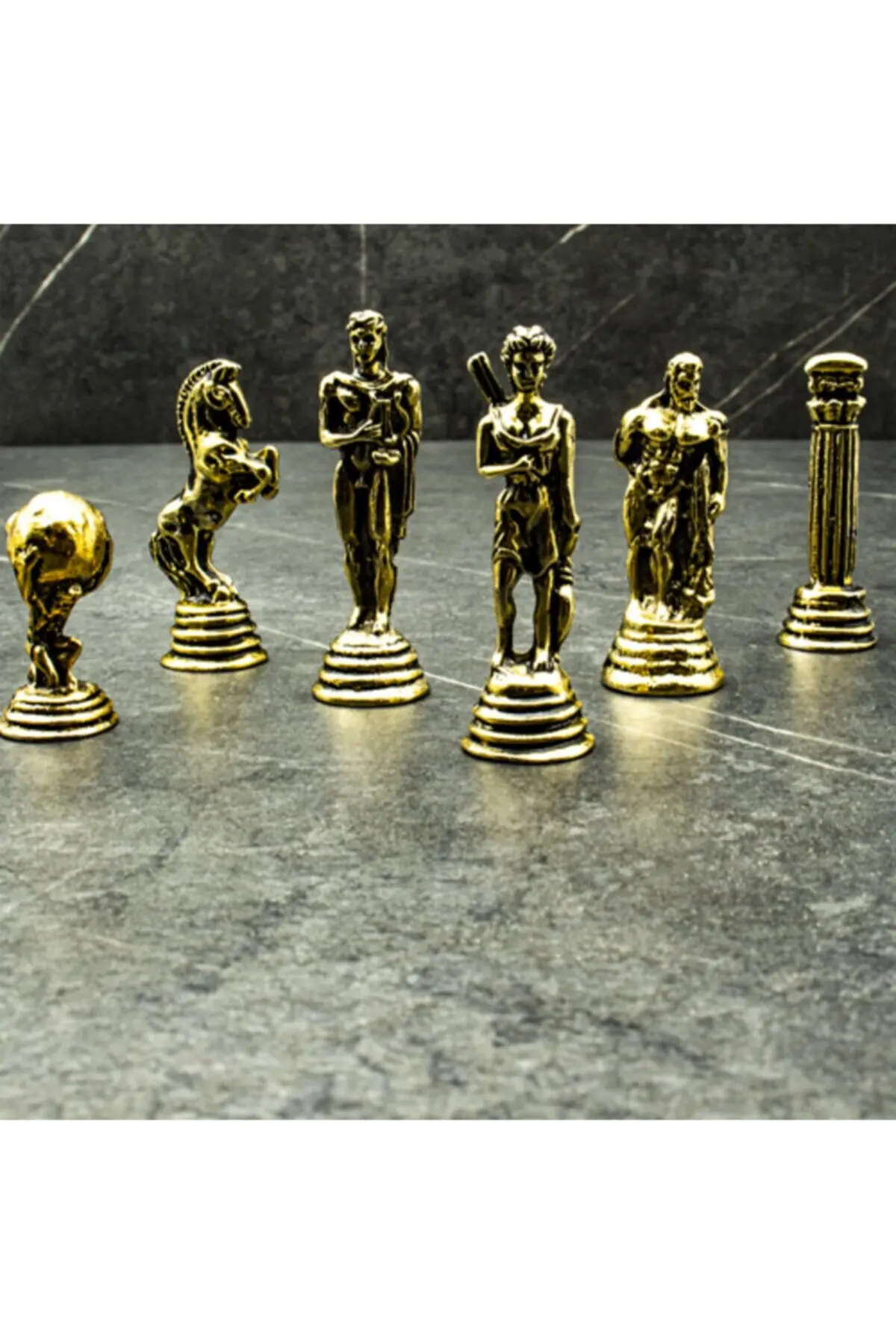 Набор шахматных фигур древнего мира в современном подарок доска из перламутра и