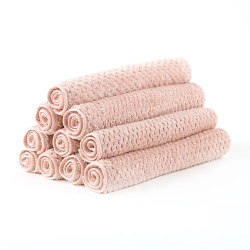 Pink Лидер продаж 1/3/5 шт. супер абсорбент тарелки Microfiber чистящая ткань с высокой пропускной способностью посуда чистый Полотенца бытовой Кухня инструменты - Цвет: Pink