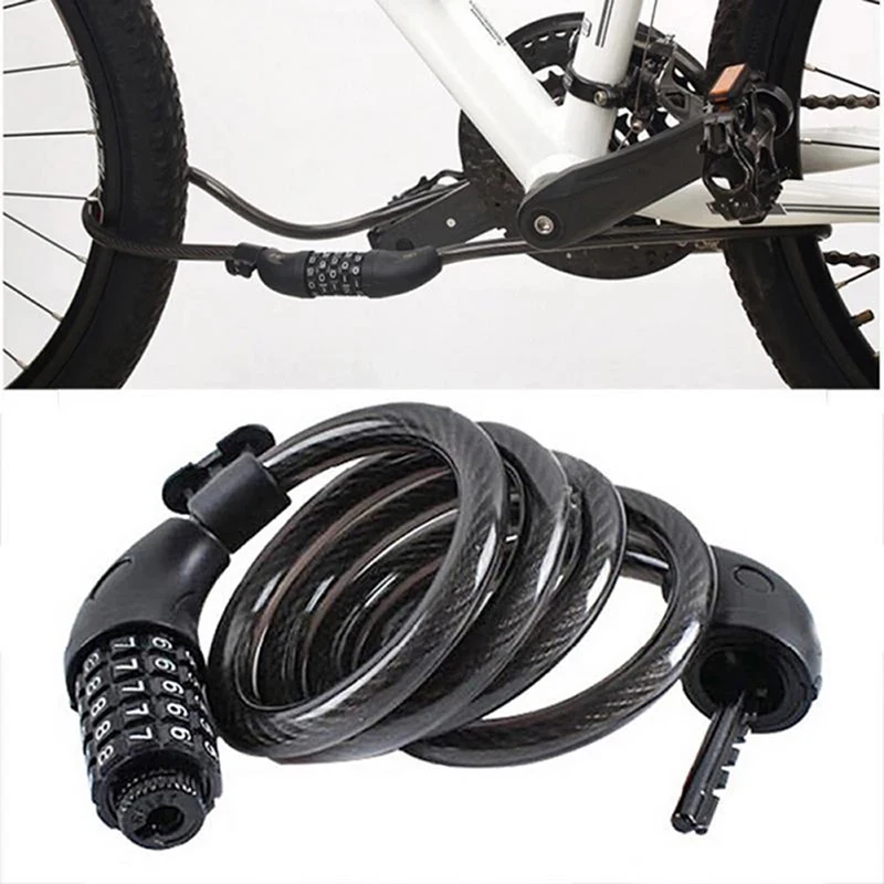 

Bicycle Lock 5 Digital Combination Bicycle Lock 12mm * 1200mm Bicycle Safety Lock Bicycle Equipped With Mtb Anti-theft Lock