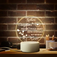mom gifts engraved night lights acrylic usb low power warm lamps birthday holidays present for mother rome decor